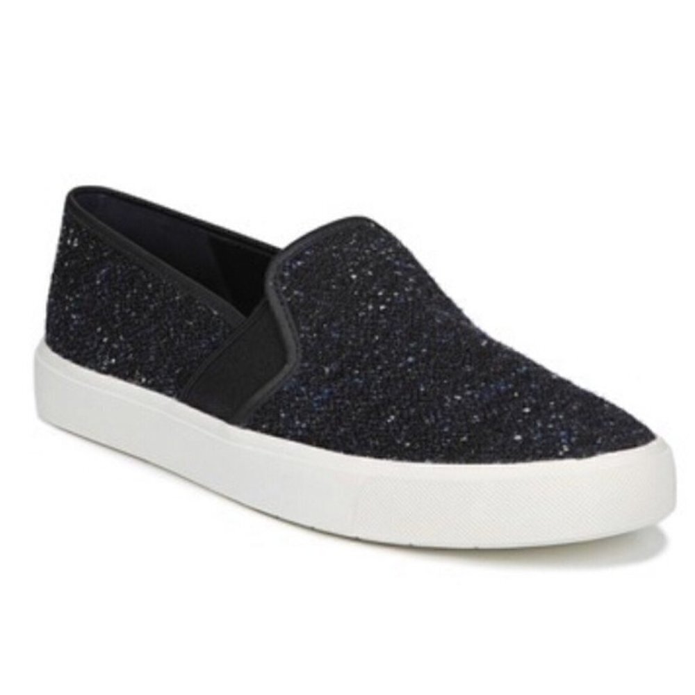 NIB Vince Blair Slip On Sneakers Navy Tweed Sz 9.5